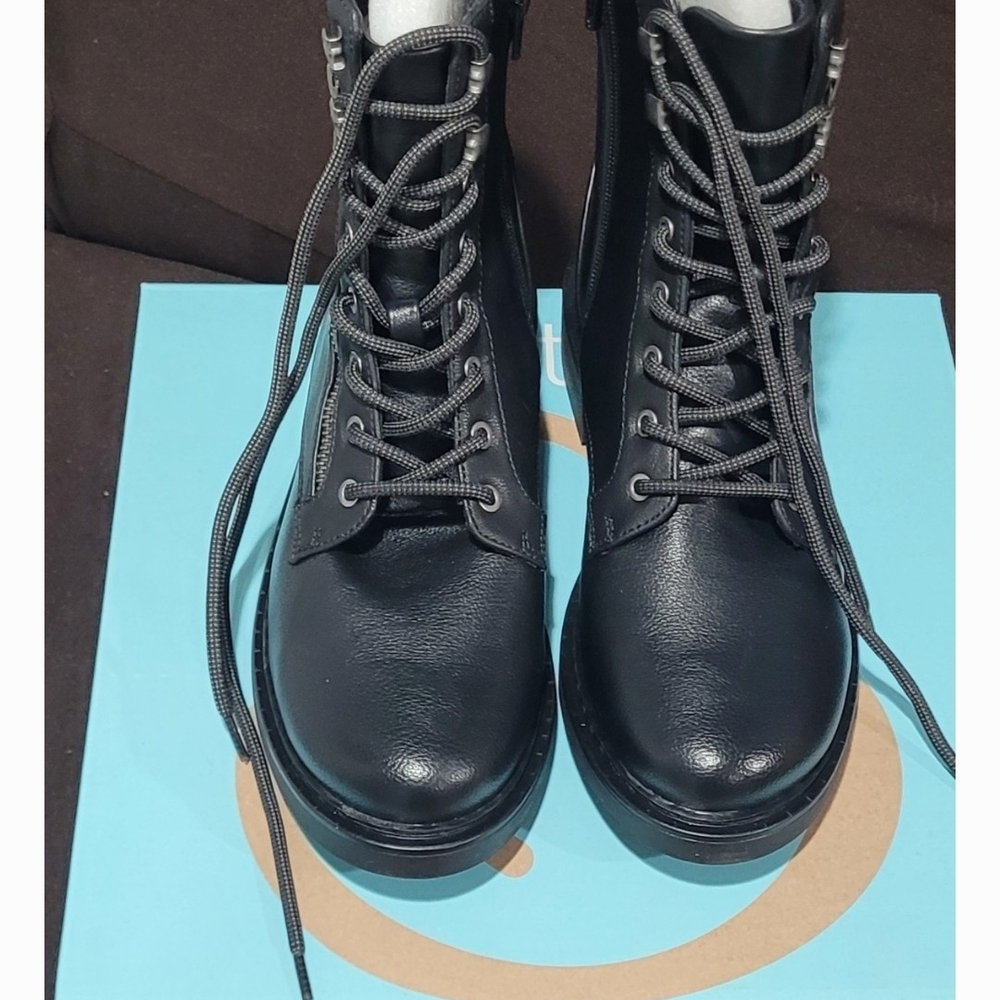 BareTraps Black Combat Boots